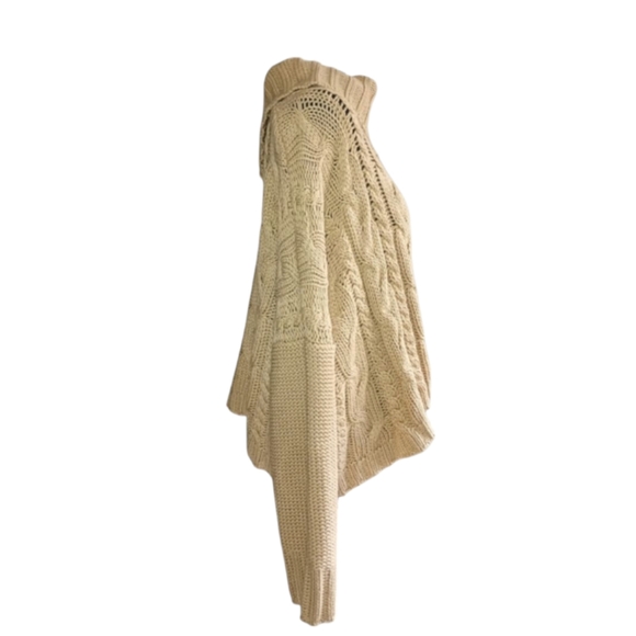 Maverick The Collection Tan Cable Knit Sweater - Picture 2 of 9